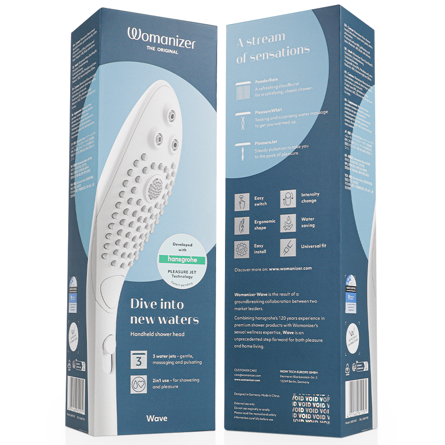 WOMANIZER – Chuveiro Estimulante Clitorial Wave Branco - Image 7