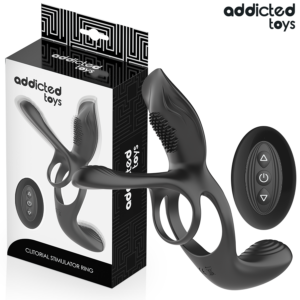 ADDICTED TOYS – Anel Peniano Duplo Com Estimulador Clitórico