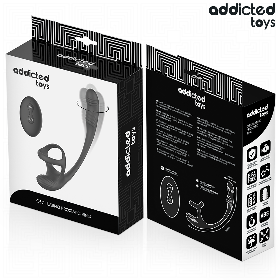 ADDICTED TOYS – Plug Anal Com Vibração, Oscilação 360º E Estimulador De Testículos - Image 8