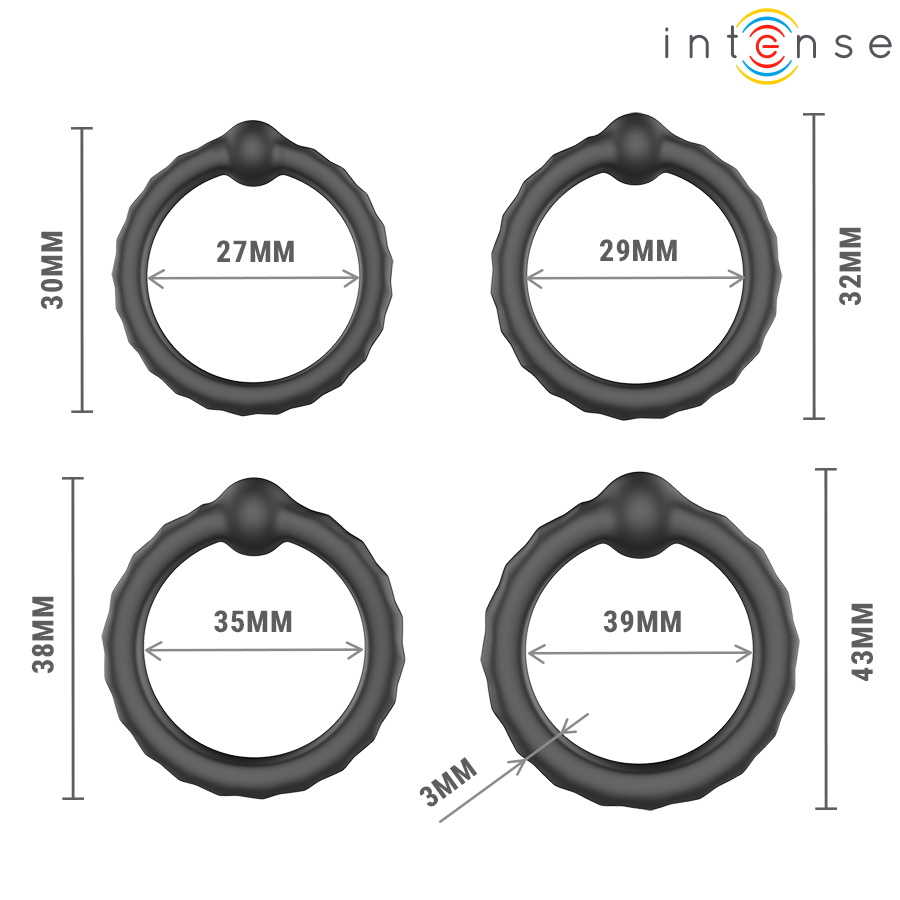 INTENSE FOR HIM – Intense - Michiel Conjunto De 4 Anéis Penianos Modelo 10 - Image 5