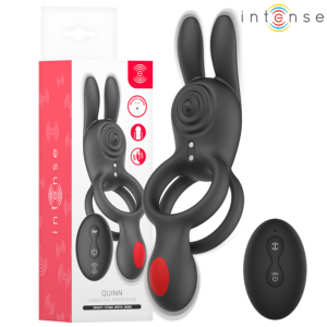 INTENSE FOR HIM – Intense - Anel Vibratório Duplo Quinn Com Controle Remoto