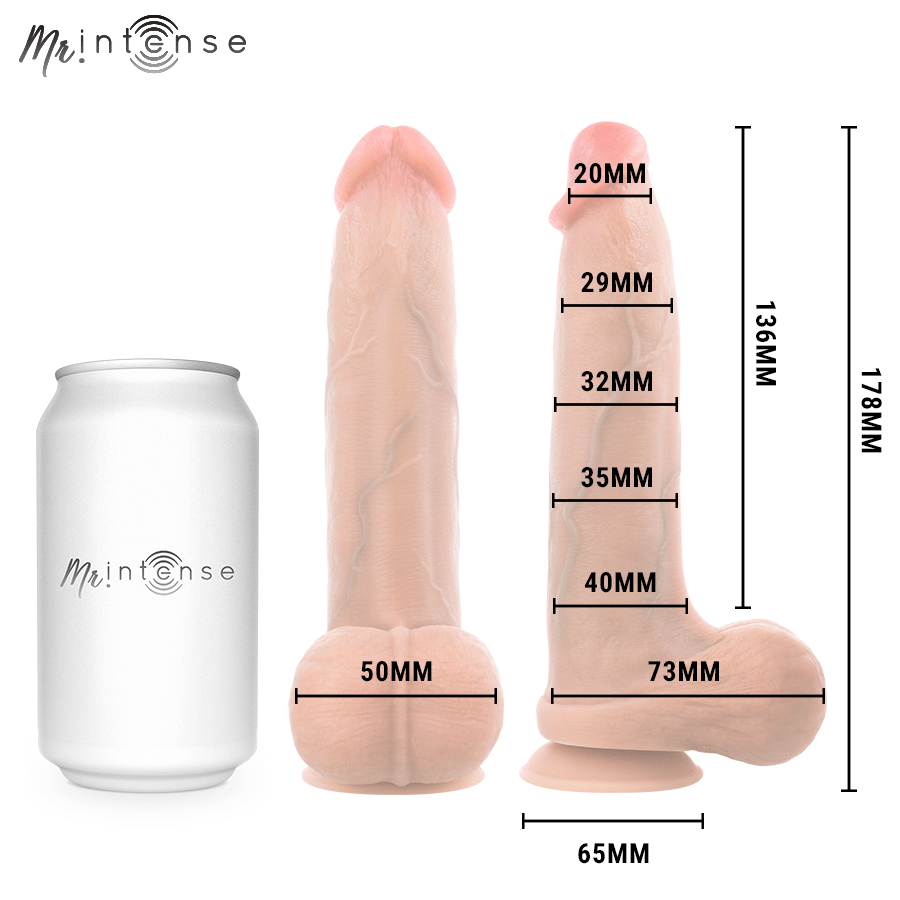 MR INTENSE - Bruce S Dildo de Silicone com Testículos 17,8 cm - Ø 4 cm - Image 4