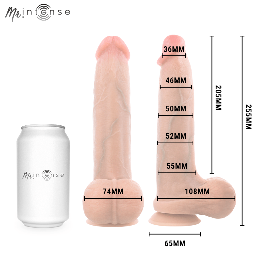 MR Intense - Bruce XL Dildo de Silicone com Testículos 25,5 cm - Ø 5,5 cm - Image 5