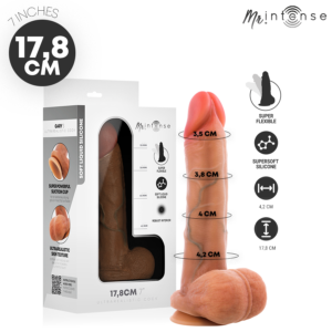 MR. INTENSE DILDOS – Mr Intense - Pênis De Silicone Ultrarrealista De Gary Com Testículos, 17,8 Cm - Ø - 4,2 Cm