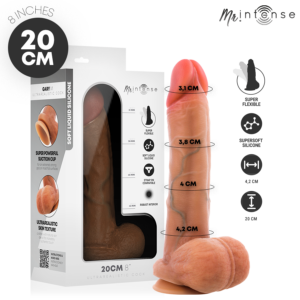 MR. INTENSE DILDOS – Mr Intense - Gary M Pênis De Silicone Ultra-Realista Com Testículos 20 Cm -Ø- 4,2 Cm