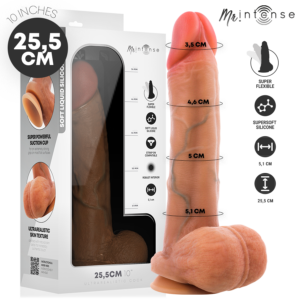 MR. INTENSE DILDOS – Mr Intense - Gary Xl Pênis De Silicone Ultra-Realista Com Testículos 25,5 Cm -Ø- 5,1 Cm
