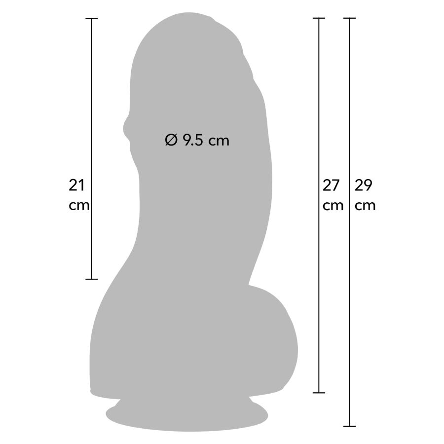 HIDDEN DESIRE – Inferno Dildo Fat Boys 27 Cm - Image 2