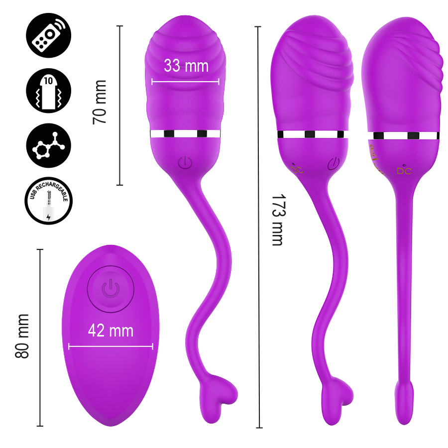 INTENSE REMOTE CONTROL – Intense - Sookie Ovo Vibratório Com Controle Remoto Roxo - Image 5