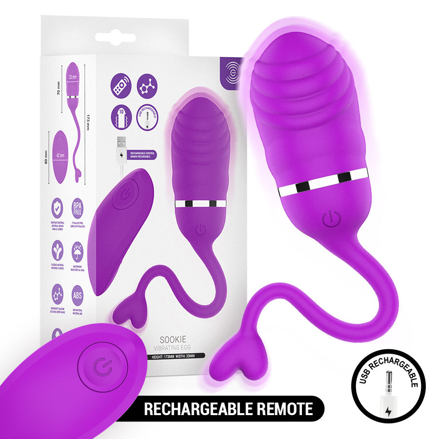 INTENSE REMOTE CONTROL – Intense - Sookie Ovo Vibratório Com Controle Remoto Roxo - Image 2