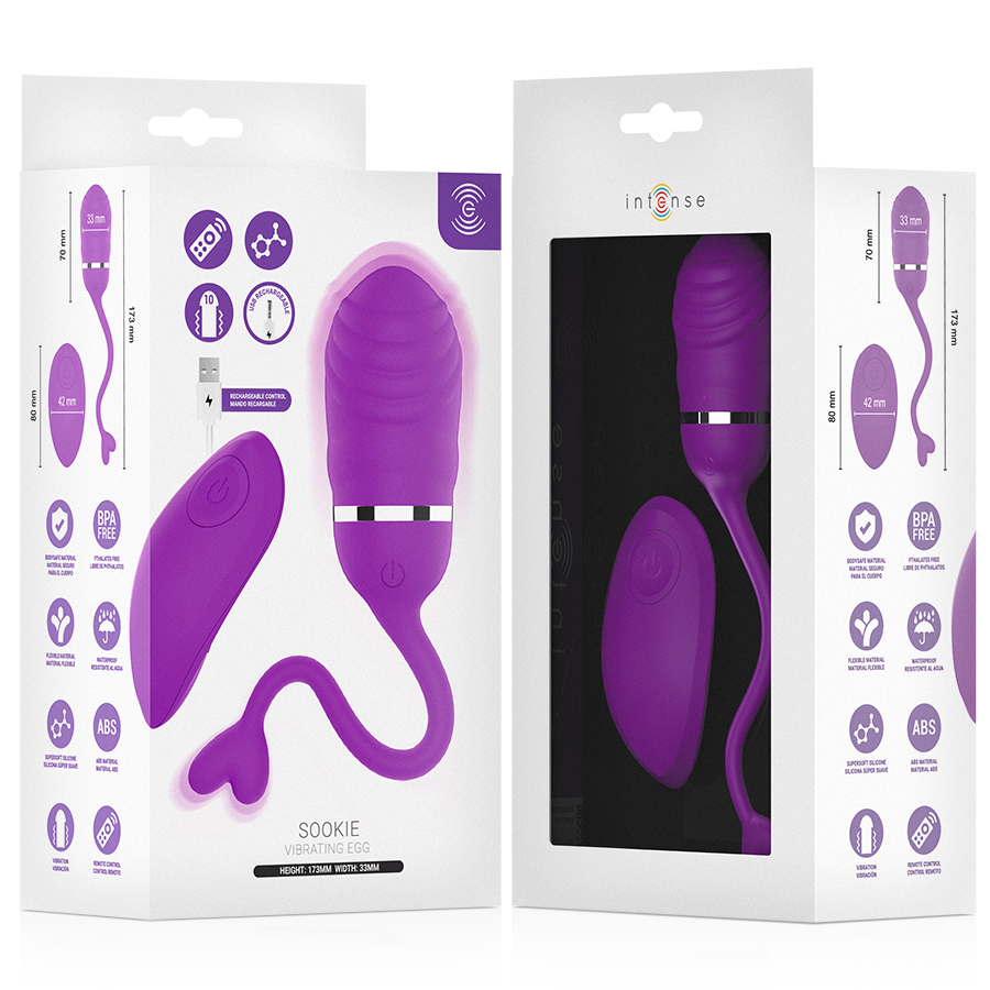 INTENSE REMOTE CONTROL – Intense - Sookie Ovo Vibratório Com Controle Remoto Roxo - Image 6
