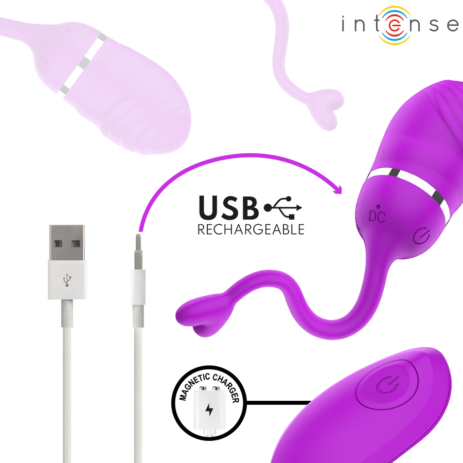 INTENSE REMOTE CONTROL – Intense - Sookie Ovo Vibratório Com Controle Remoto Roxo - Image 8