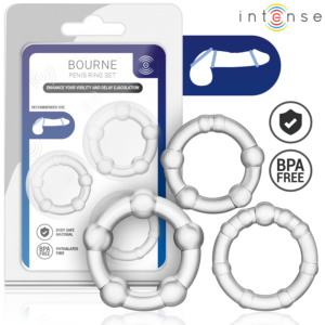 INTENSE FOR HIM – Intense - Bourne Conjunto De 3 Anéis Penianos