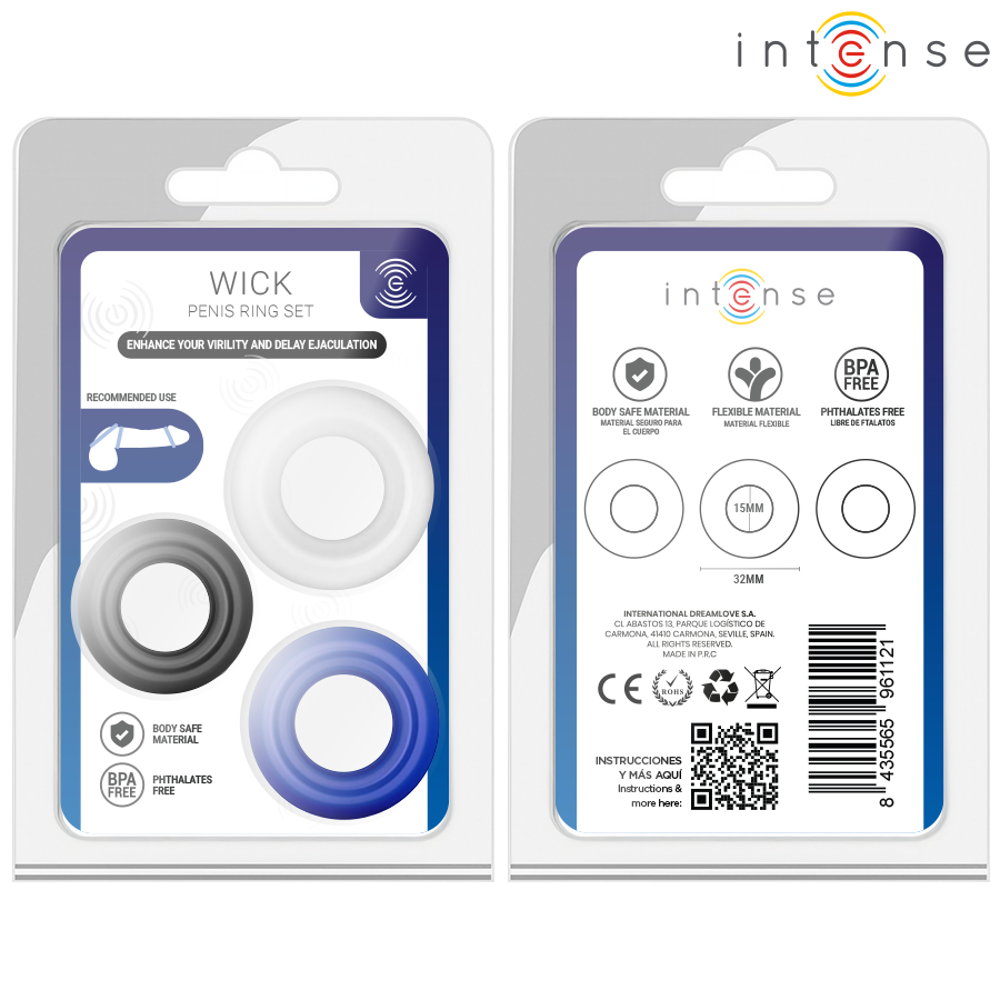 INTENSE FOR HIM – Intense - Conjunto De 3 Anéis Penianos Em Cores Variadas - Image 5