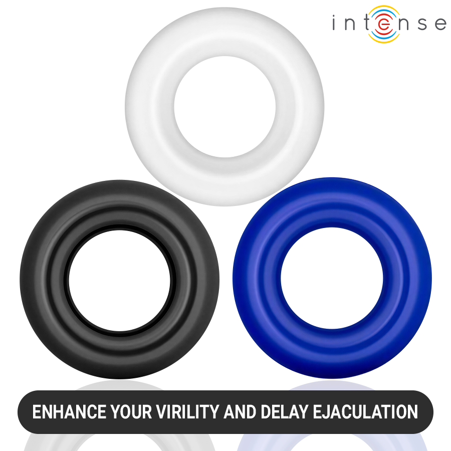 INTENSE FOR HIM – Intense - Conjunto De 3 Anéis Penianos Em Cores Variadas - Image 6
