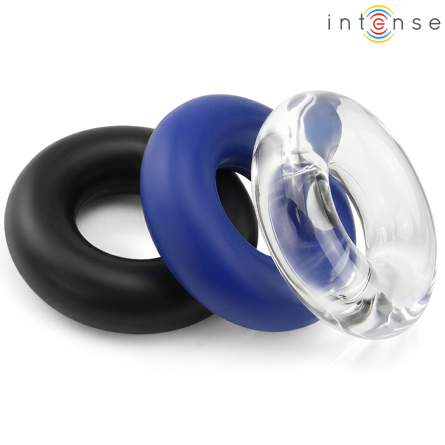 INTENSE FOR HIM – Intense - Conjunto De 3 Anéis Penianos Em Cores Variadas - Image 4