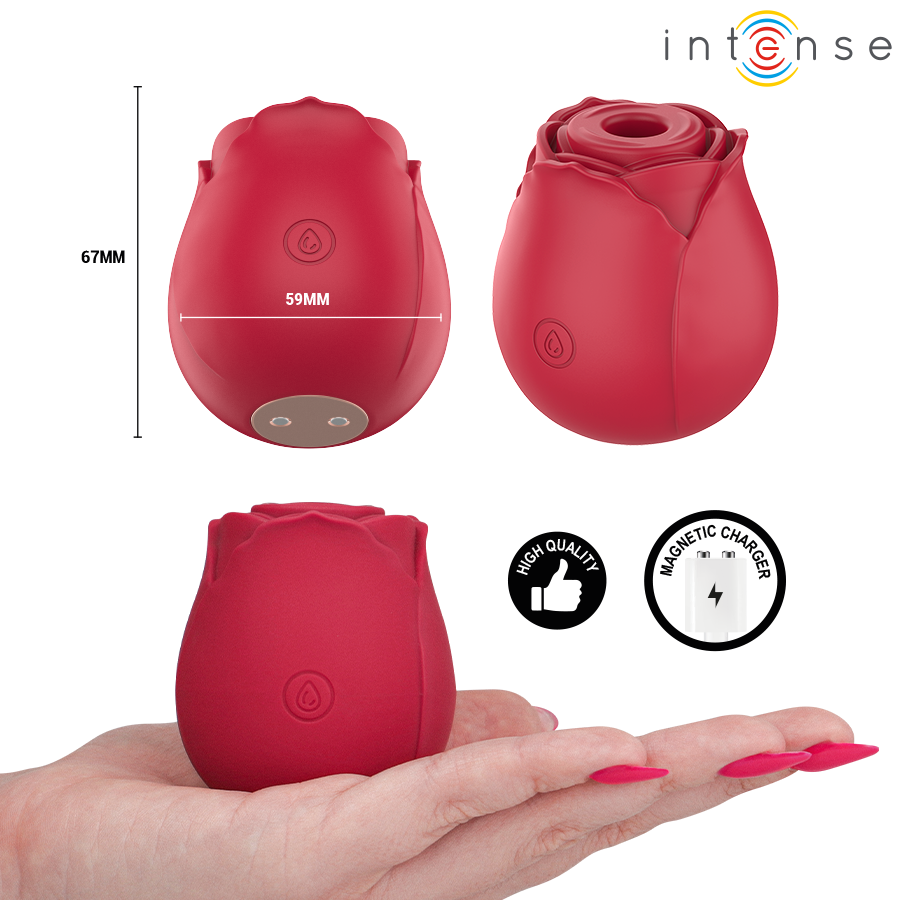 INTENSE HIGH TECH – Intense - Camellia Sucção Clitorial Rose By Waves Bordeaux - Image 3