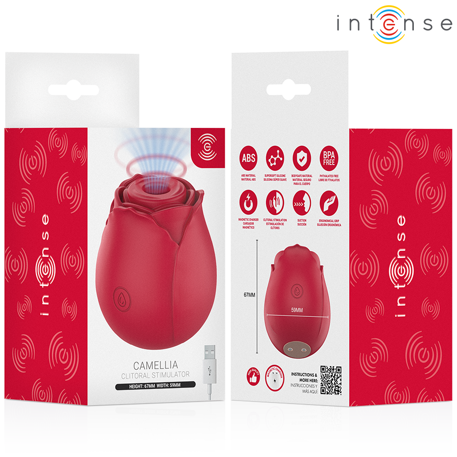 INTENSE HIGH TECH – Intense - Camellia Sucção Clitorial Rose By Waves Bordeaux - Image 6