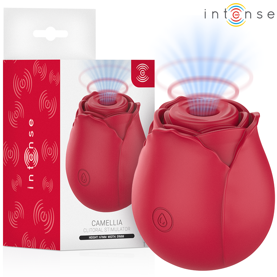 INTENSE HIGH TECH – Intense - Camellia Sucção Clitorial Rose By Waves Bordeaux