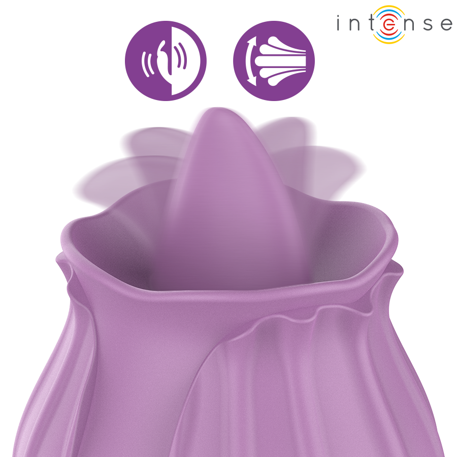 INTENSE HIGH TECH – Intense - Azalea Estimulante Clitóris Flor 10 Vibrações Roxo - Image 2