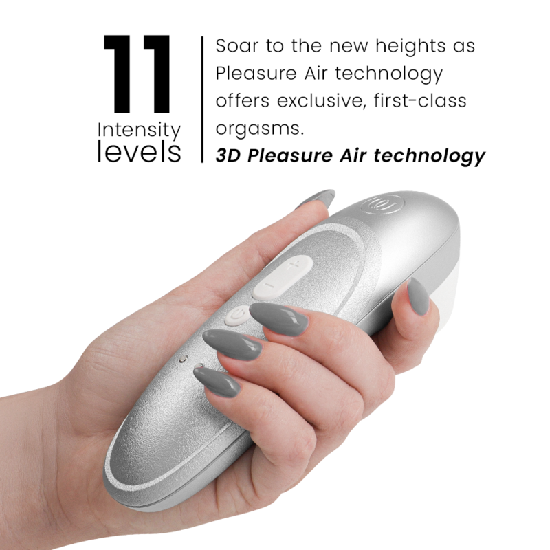 WOMANIZER – Pro Vibrant Clitorial Stimulator Cinza Prateado - Image 2