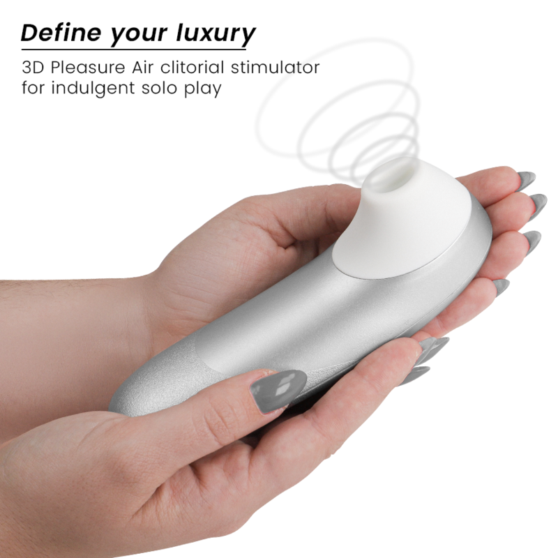 WOMANIZER – Pro Vibrant Clitorial Stimulator Cinza Prateado - Image 3