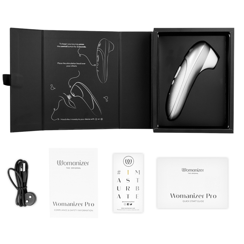 WOMANIZER – Pro Vibrant Clitorial Stimulator Cinza Prateado - Image 5