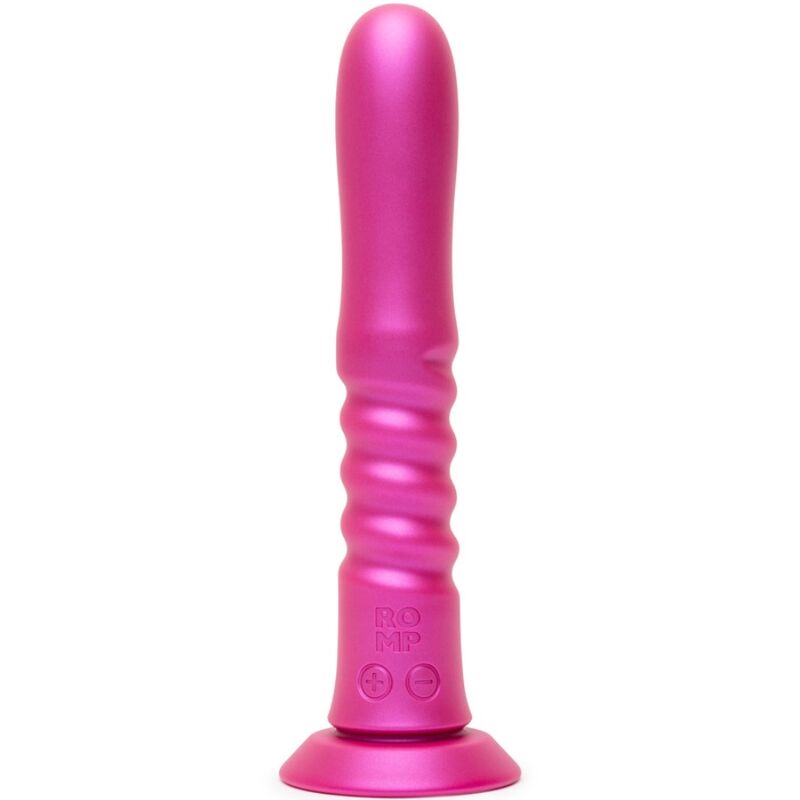 ROMP – Jiggle Vibrador Com Movimentos Para Cima E Para Baixo Com Ventosa Rosa
