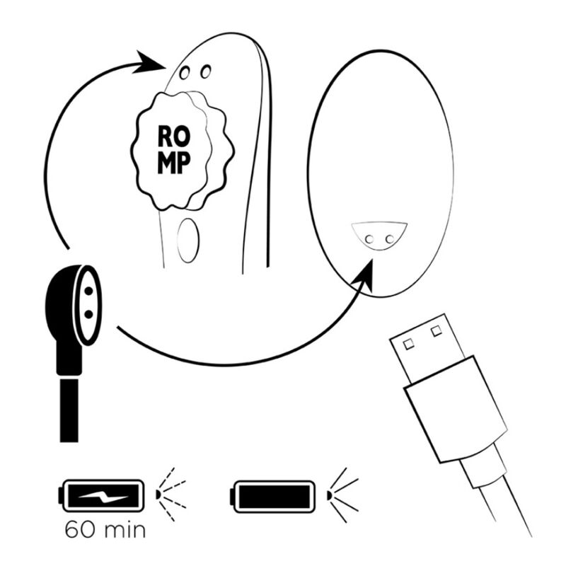 ROMP – Calcinha De Silicone Vibratória Magnética Para Festas Com Controle Remoto - Image 12