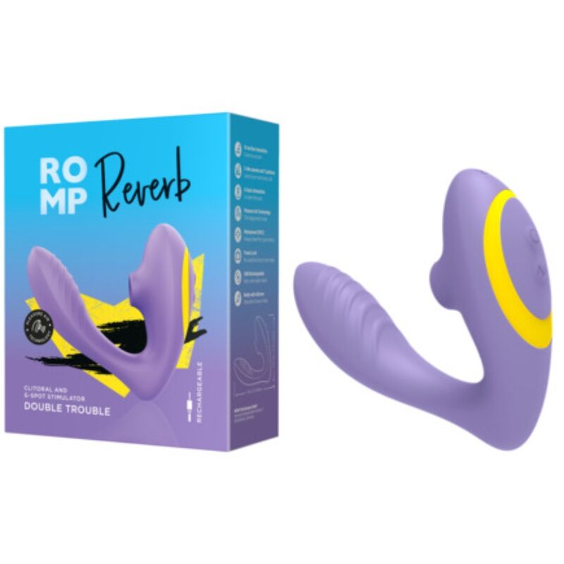 ROMP – Reverb Estimulador De Ponto G E Dispositivo De Sucção Clitorial Reverb Roxo - Image 9