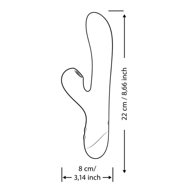 ROMP – Pulse Rabbit Vibrador Duplo Para Ponto G Azul Elétrico - Image 8