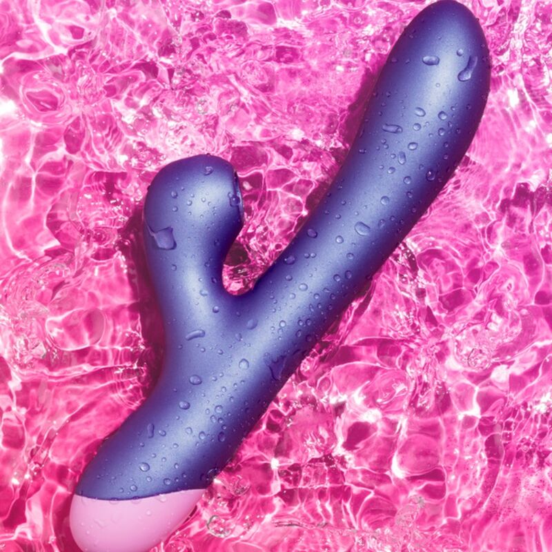 ROMP – Pulse Rabbit Vibrador Duplo Para Ponto G Azul Elétrico - Image 2