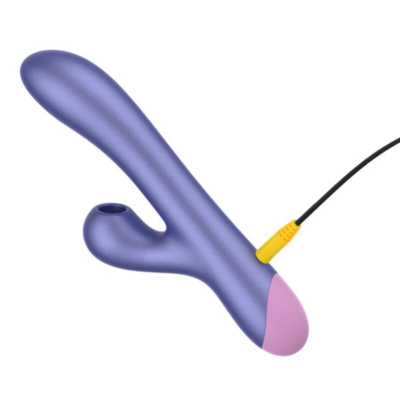 ROMP – Pulse Rabbit Vibrador Duplo Para Ponto G Azul Elétrico - Image 6