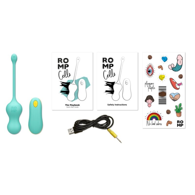 ROMP – Cello Ovo Vibratório Multifuncional Turquesa Com Controle Remoto - Image 10
