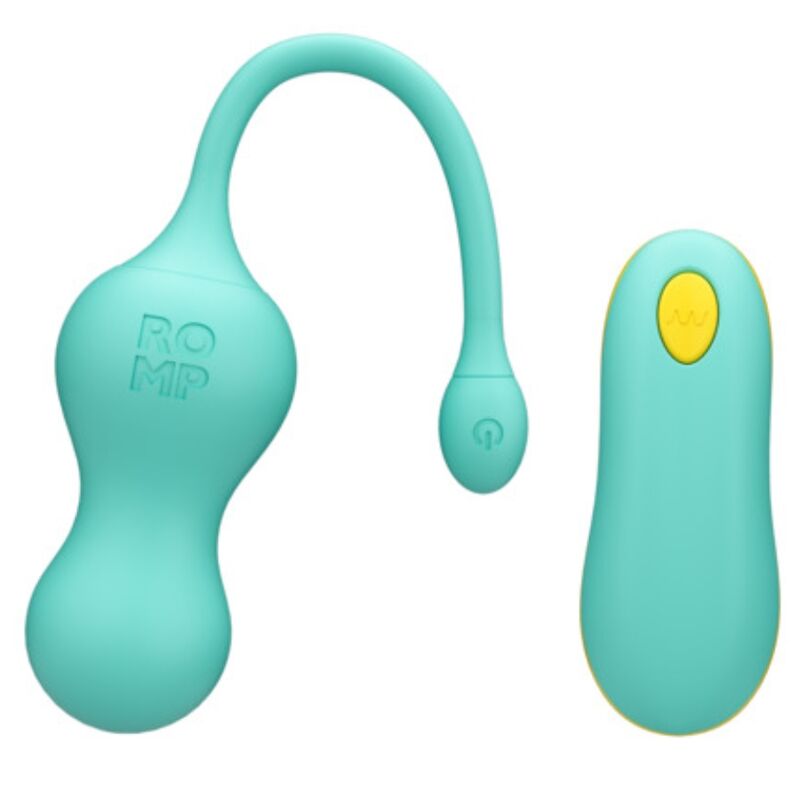 ROMP – Cello Ovo Vibratório Multifuncional Turquesa Com Controle Remoto