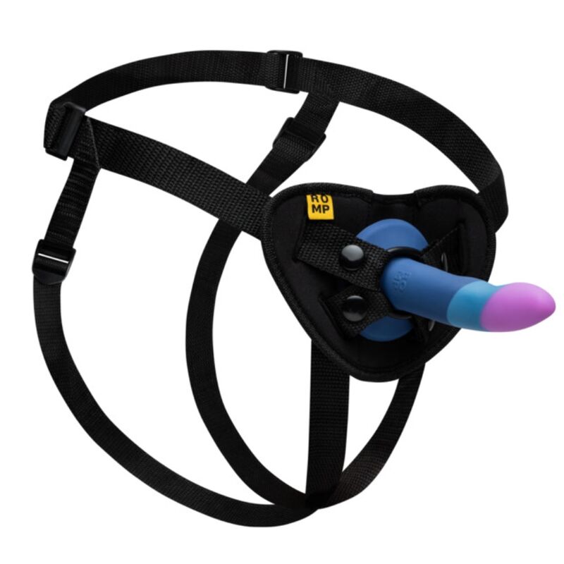 ROMP – Piccolo Dildo De Silicone Com Ventosa Tricolorida 14 Cm
