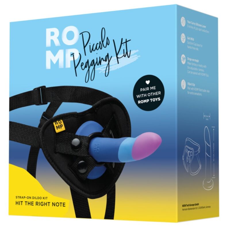 ROMP – Piccolo Dildo De Silicone Com Ventosa Tricolorida 14 Cm - Image 6