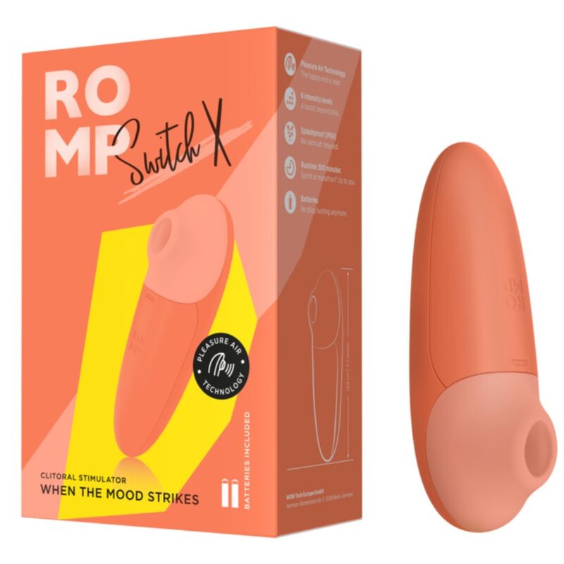 ROMP – Switch X Estimulador Clitorial 6 Níveis Laranja - Image 5