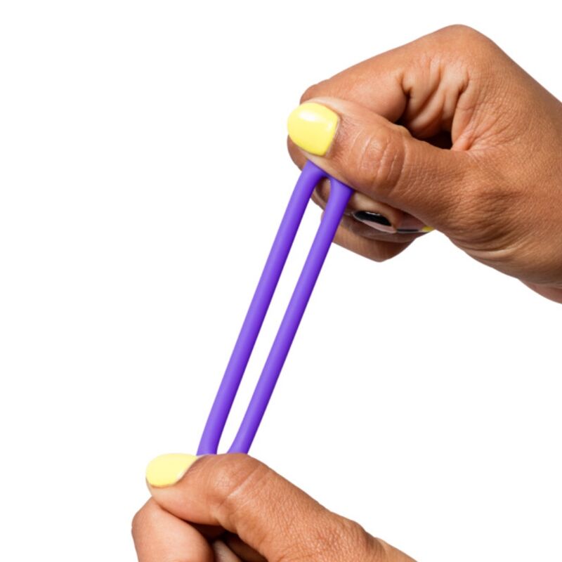 ROMP – Remix Trio Conjunto De 3 Anéis Penianos De Silicone Roxos - Image 2