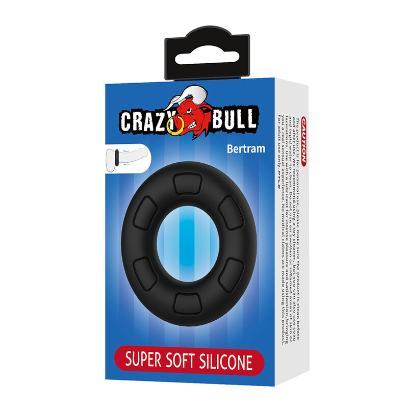 CRAZY BULL – Anel Peniano De Silicone Super Macio Bertram Preto - Image 8