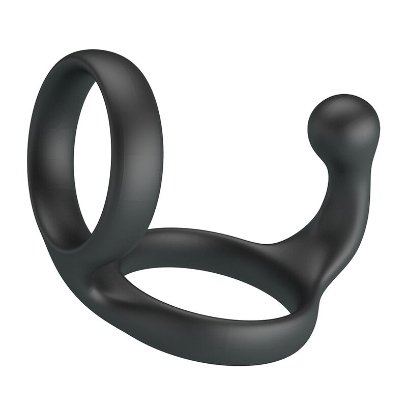 CRAZY BULL – Anel Duplo Florian Para Pênis E Testículos Preto