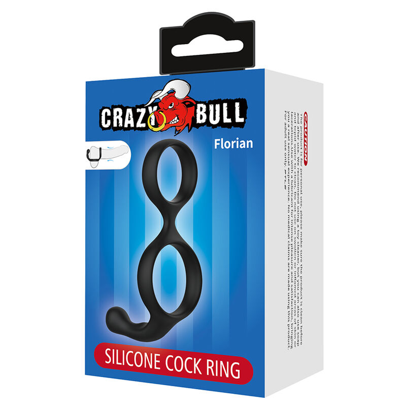 CRAZY BULL – Anel Duplo Florian Para Pênis E Testículos Preto - Image 7