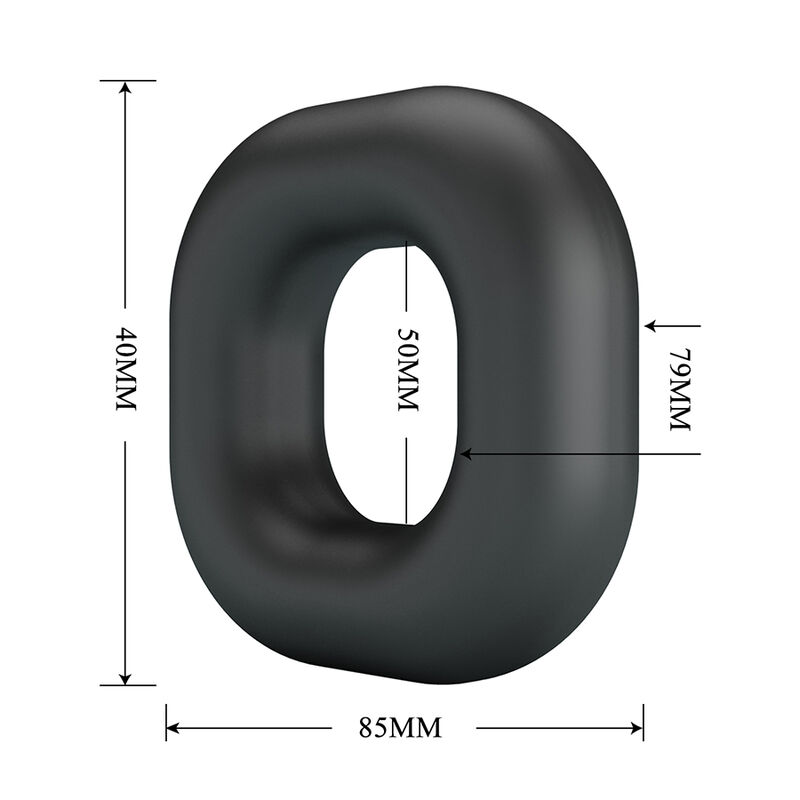 CRAZY BULL – Anel Peniano De Silicone Super Macio Walden Preto - Image 5