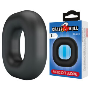 CRAZY BULL – Anel Peniano De Silicone Super Macio Walden Preto