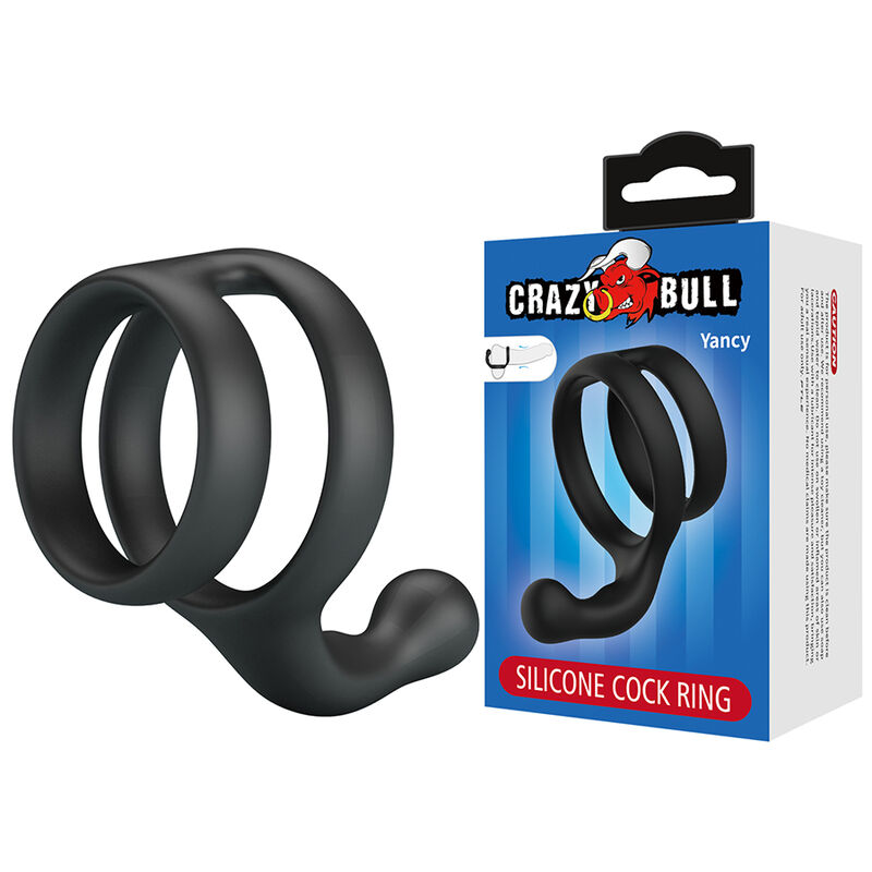 CRAZY BULL – Anel Duplo Para Pênis E Testículos Yancy Preto - Image 2