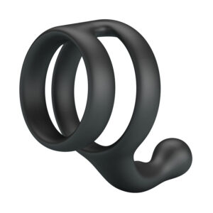 CRAZY BULL – Anel Duplo Para Pênis E Testículos Yancy Preto