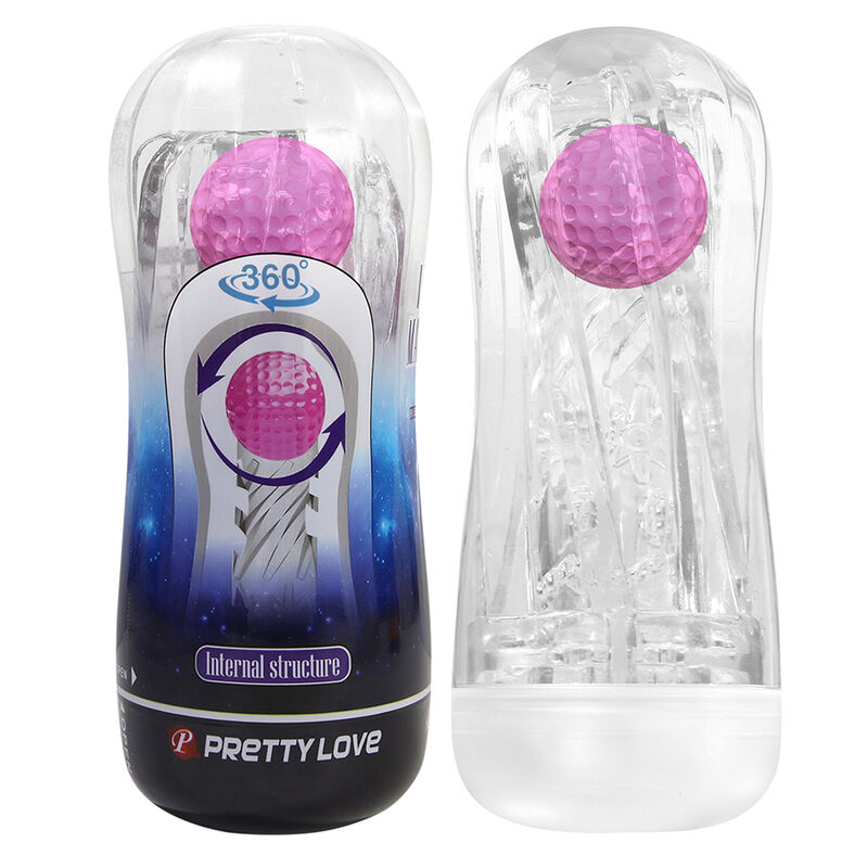 BODIES & MASTURBATORS – Pretty Love - Copo De Masturbação Texturizado 360º Transparente