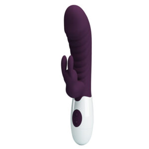 HIGH TECH – Pretty Love - Vibrador Coelho Naughty Bunny Com 30 Funções - Roxo