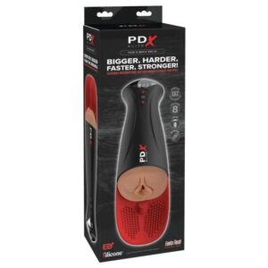 PDX ELITE – Fap-O-Matic Pro Xl Vibratório Automático Marrom 34,9 Cm
