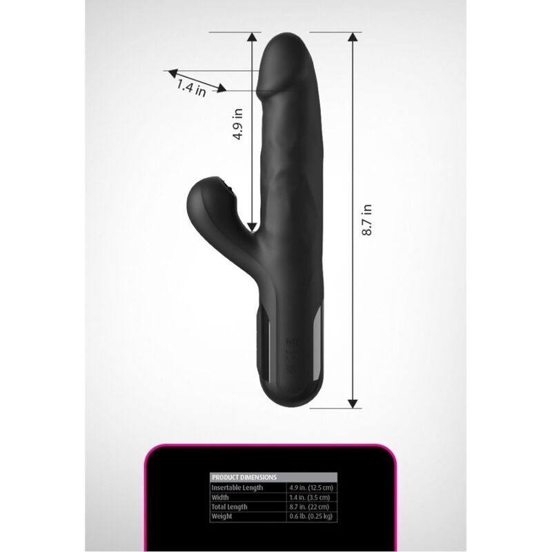 FETISH FANTASY SERIES – Vibrador Coelho De Silicone Sonix Preto - Image 7