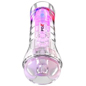 PDX ELITE – Viewtube Xxl Led Transparent Stroker 27,3 Cm